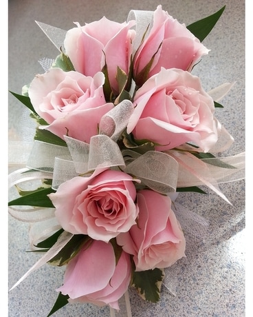 Pink Corsage Flower Arrangement