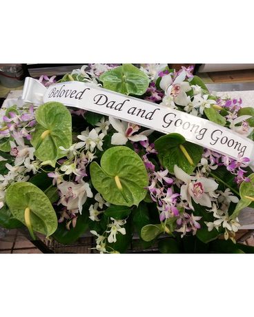 Casket Spray Flower Arrangement
