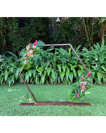 Hexagon Wedding Flowers Wedding Arrangement
