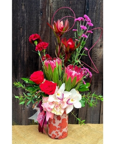 Romantic Vibes Flower Arrangement