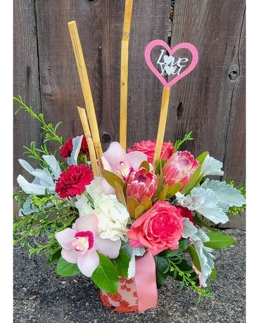 You Make Me Blush Flower Arrangement