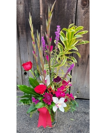 Valentine Jewels Abound Flower Arrangement