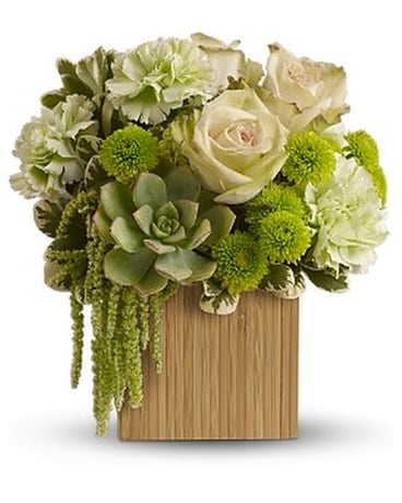 Teleflora's Bamboo Mist Flower Arrangement