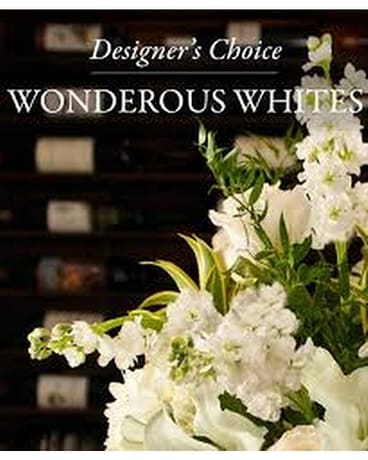 Custom Whites Floral Arrangement Flower Arrangement