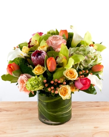 Tequila Sunrise Flower Arrangement