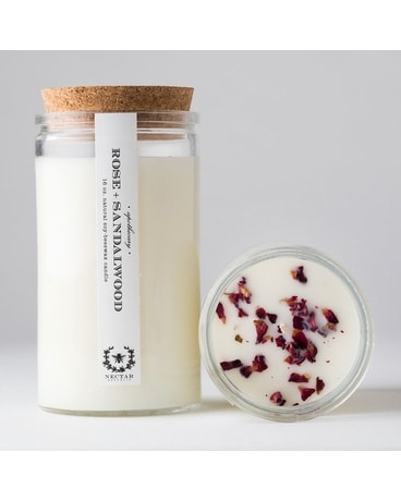 Rose Sandalwood Apothecary Candle Jar Candle