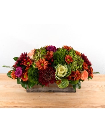Farm to Table Centerpiece Flower Arrangement