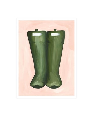 Rain Boots Poster Print Gifts