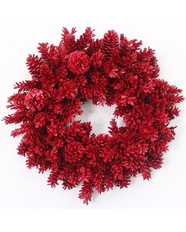 Red Pinecone Wreath Gifts