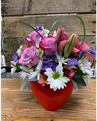 Heart of the Family Flower Arrangement
