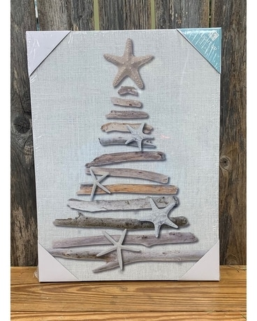 Canvas Driftwood Light-Up Tree