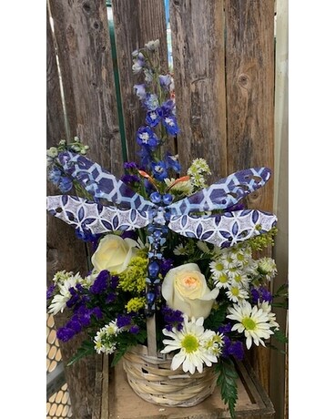Dragonfly Dreams Flower Arrangement