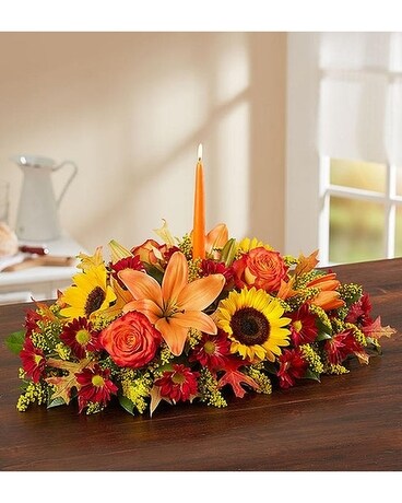 Scarlett's Flowers Fall Centerpiece