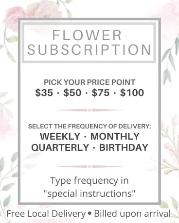 Flowers by Subscription Flower Arrangement