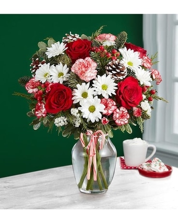 Scarlett's Flowers Peppermint Joy Flower Arrangement