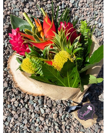 Scarlett's Tropical Wrap Flower Arrangement