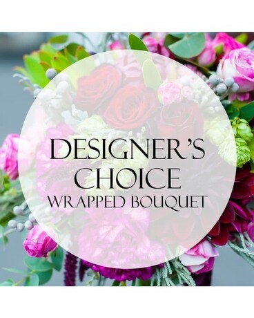 Designers Choice Wrapped Bouquet Flower Arrangement