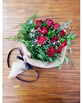 1 Doz Roses size,  inches height and  inches wide.