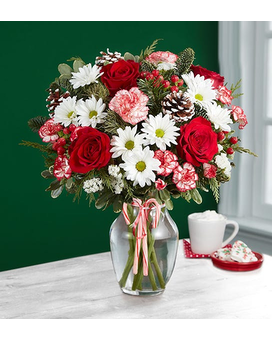 Scarlett's Flowers Peppermint Joy Flower Arrangement