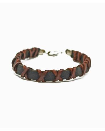 Cognac Men's Leather Bracelet Gifts