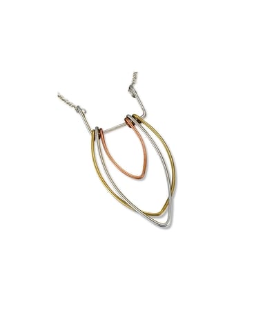 Pointed Shapes Pendant Long Necklace Gifts