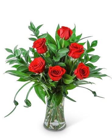 The Classic Six (Choose Your Color) Flower Arrangement