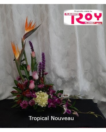 Tropical Nouveau Flower Arrangement