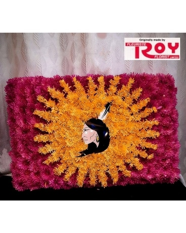 Female Warrior Crest Flower Arrangement