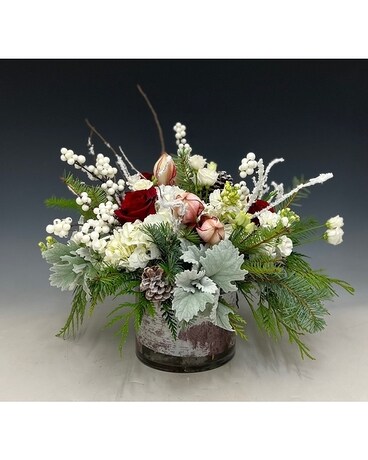Snow Berry Merry Flower Arrangement