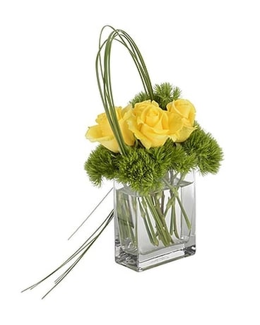 Blended Colors Vase Arrangement Flower Arrangement