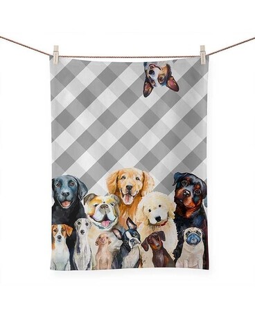 Greenbox Best Friend Dog Bunch Tea Towel Gifts