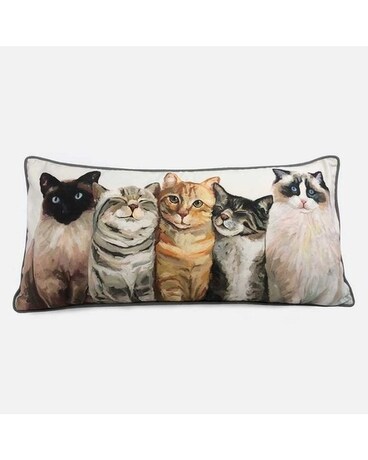 Greenbox Feline Friends Cat Bunch Pillow Gifts