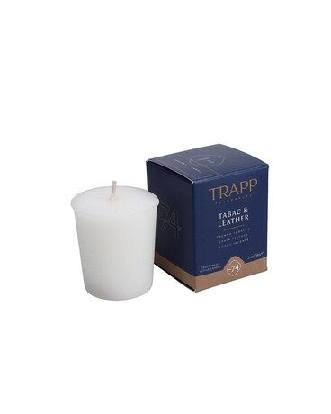 Trapp No. 74 Tabac & Leather Votive Gifts