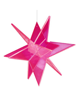 Red Star Ornament Suncatcher size,  inches height and  inches wide.