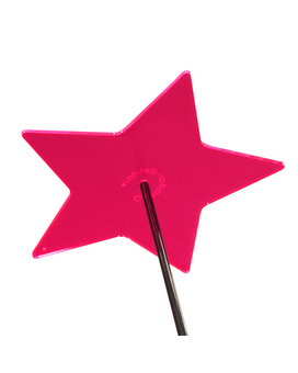 Red Star Suncatcher size,  inches height and  inches wide.