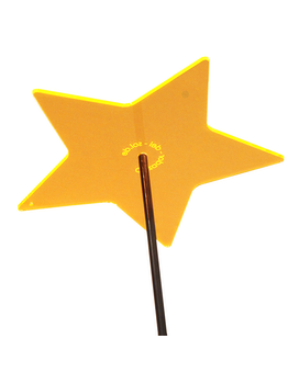 Yellow Star Suncatcher size,  inches height and  inches wide.