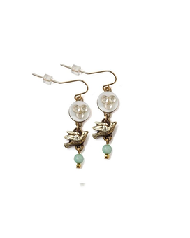 Little Bird Earrings size,  inches height and  inches wide.