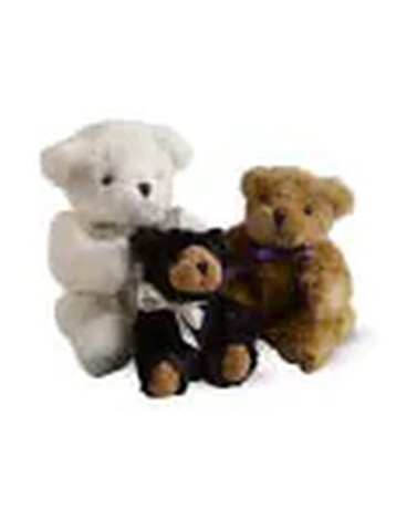 Plush Bears Flower Arrangement