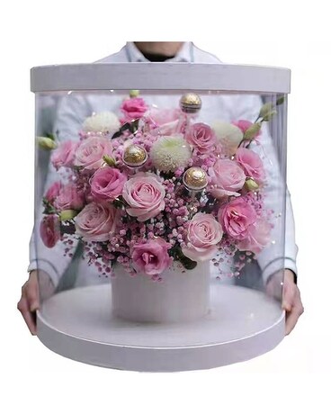 Pink Love For Everyone Flower Arrangement