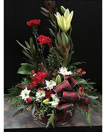Holiday greetings Flower Arrangement