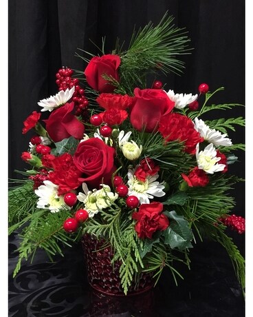 Holiday Treasure Flower Arrangement