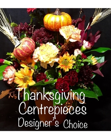 Thanksgiving Centrepieces Designer's Choice Flower Arrangement