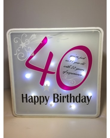 40 Birthday plaque Gifts
