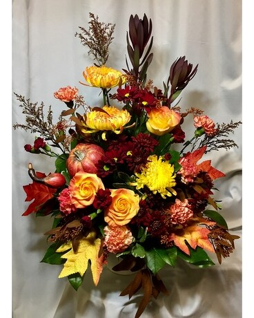 fall Gallery Flower Arrangement