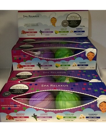 Bath bombs - 4PackColor Therapy Gifts