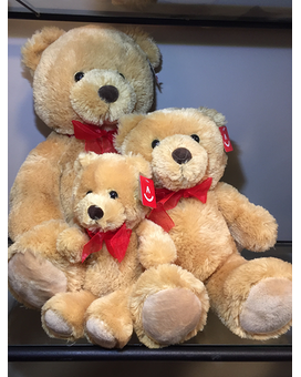 Teddy Bears With Red Bow Gifts