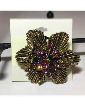 Brooch Copper Flower Flower Arrangement