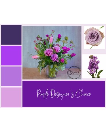 Purple Designer's Choice Flower Arrangement