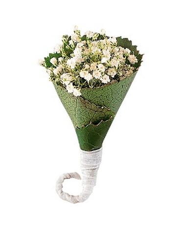 Rolled Gypsophila Boutonniere Corsage