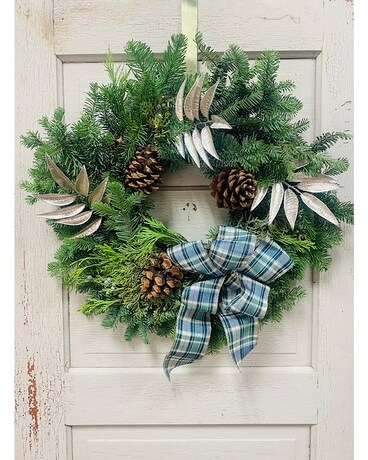Frosty Flannel Wreath Wreath